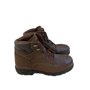 Wolverine mens 13EW EH brown boots toe scuffs